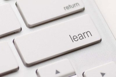 learn key on keyboard - e-learning concept
